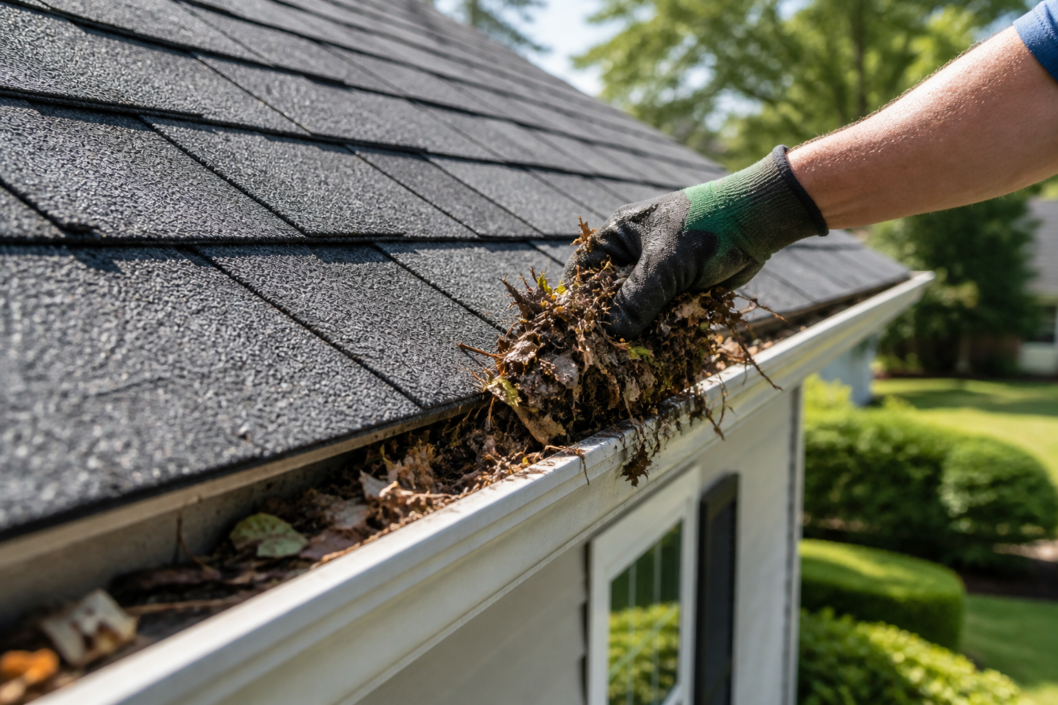 Roof and gutter cleaning in the Port Orchard area