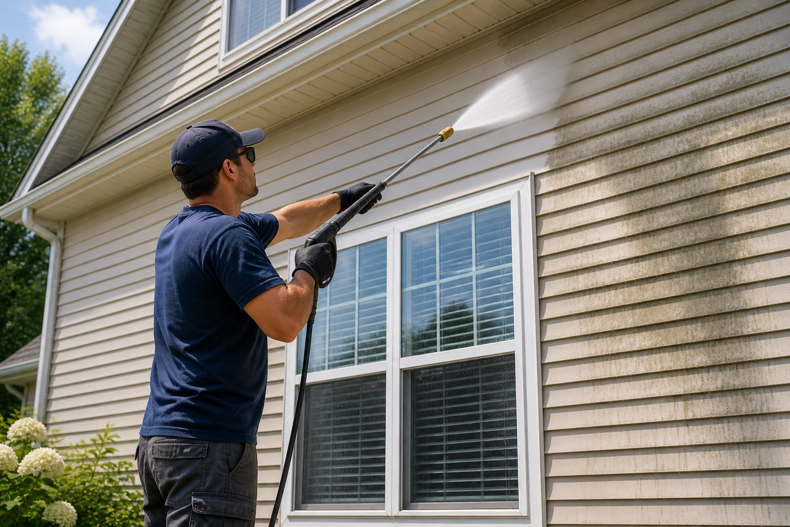 Pressure washing service in the Port Orchard area